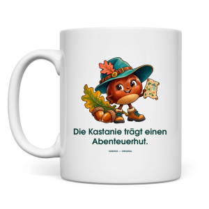 El Chestnut Usa un sombrero de aventura – Taza