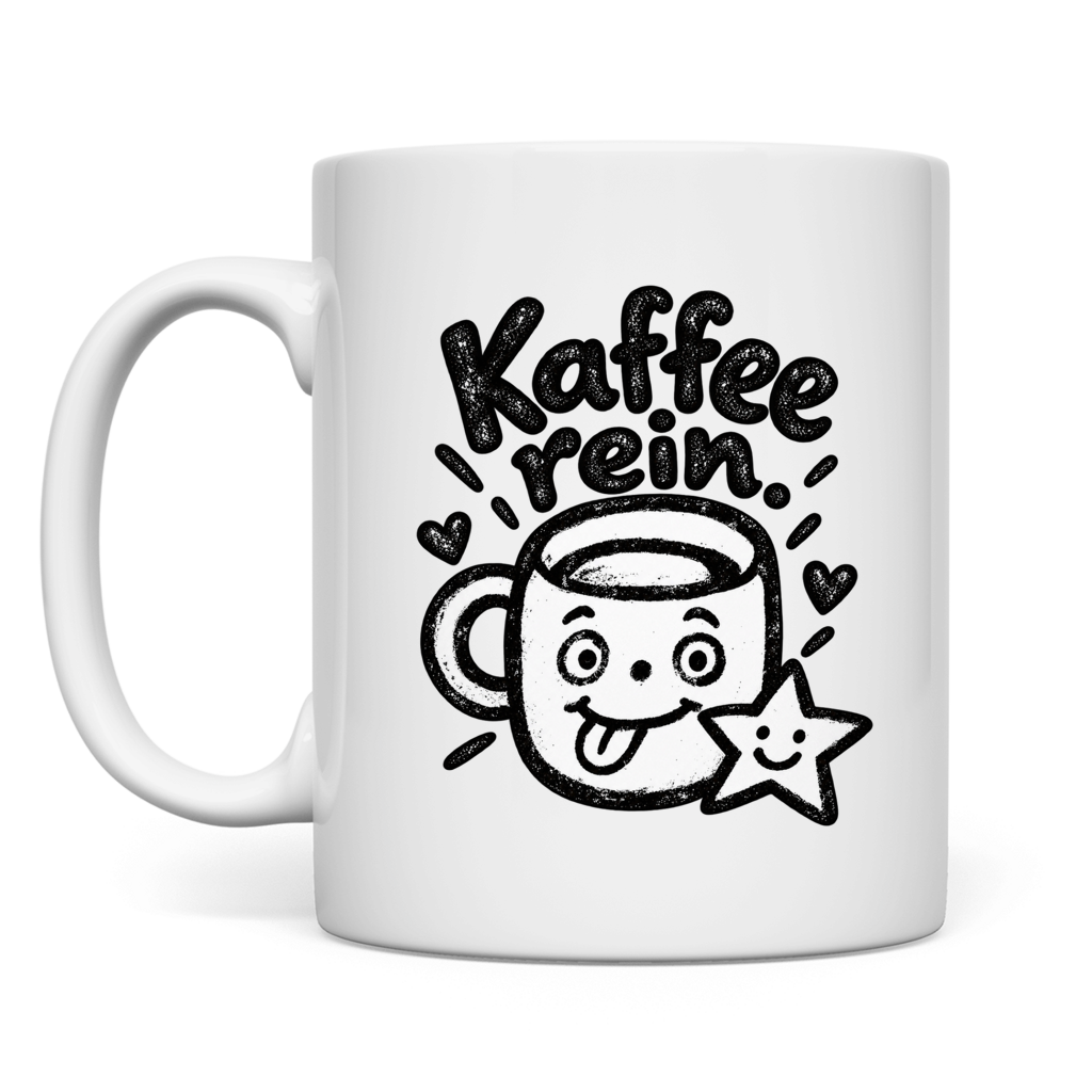 Café adentro, buen momento. – Taza