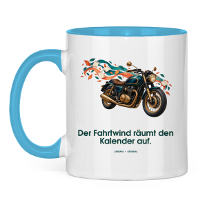La carretera abierta aclara mi calendario – Taza bicolor