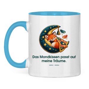 La luna Cushion mira mis sueños – Taza bicolor