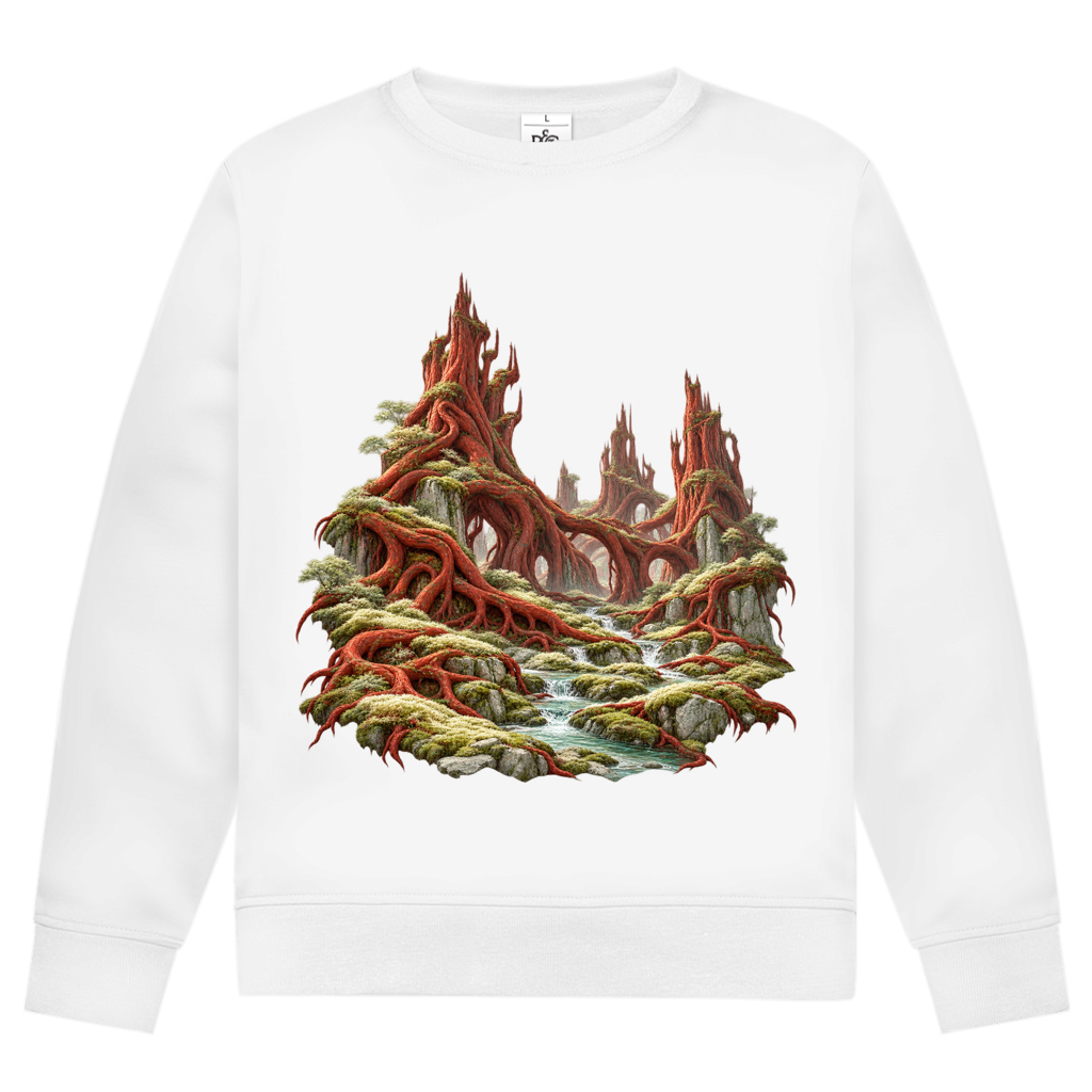 Fantasy 025 – The Forest of Red Roots – Men’s sweatshirt | SANFAYA - Image 2