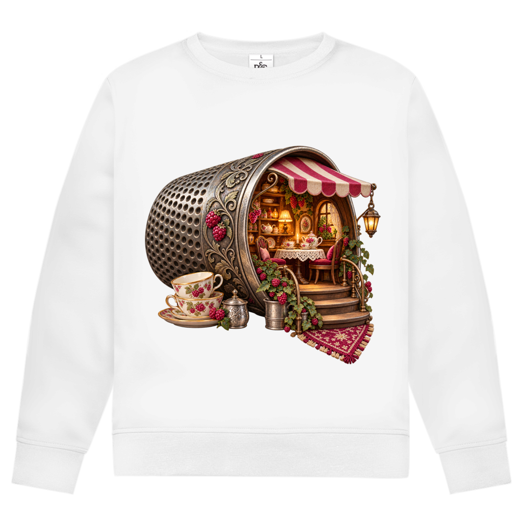 Herren Sweatshirt – Fantasy 026 – Die Teestube im Fingerhut | SANFAYA – Bild 2