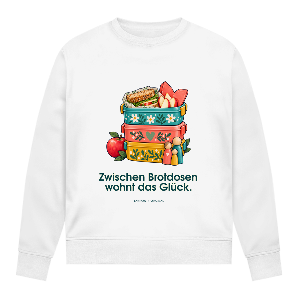 Happiness Lives Between the Lunch Boxes – Women’s sweatshirt | SANFAYA