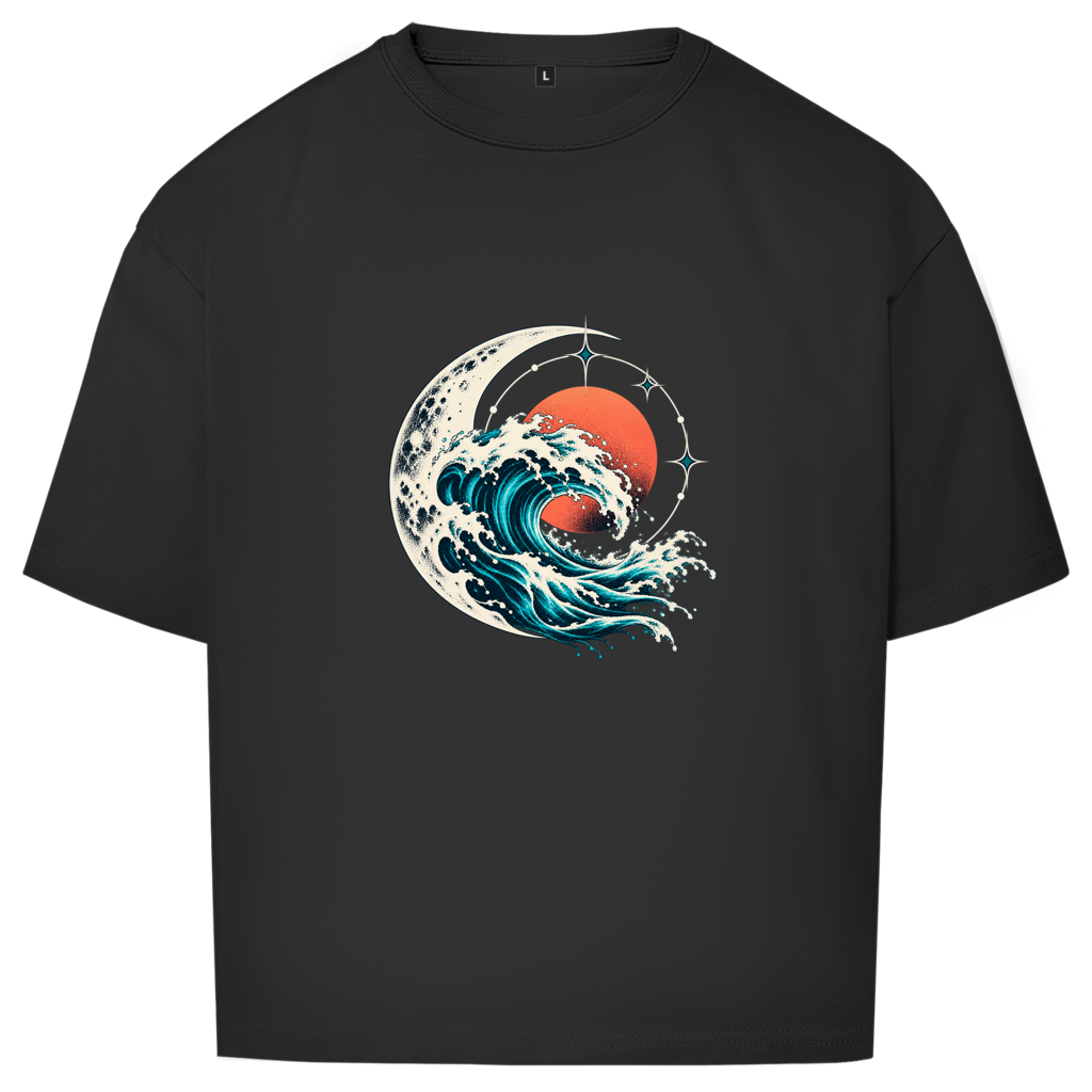 Unisex Oversize T-Shirt – Lunar Current | SANFAYA