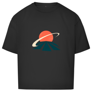 Neon Horizon – T-shirt oversize pour adolescents | SANFAYA