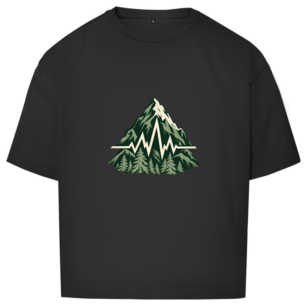 Pouls de montagne – T-shirt oversize pour adolescents | SANFAYA