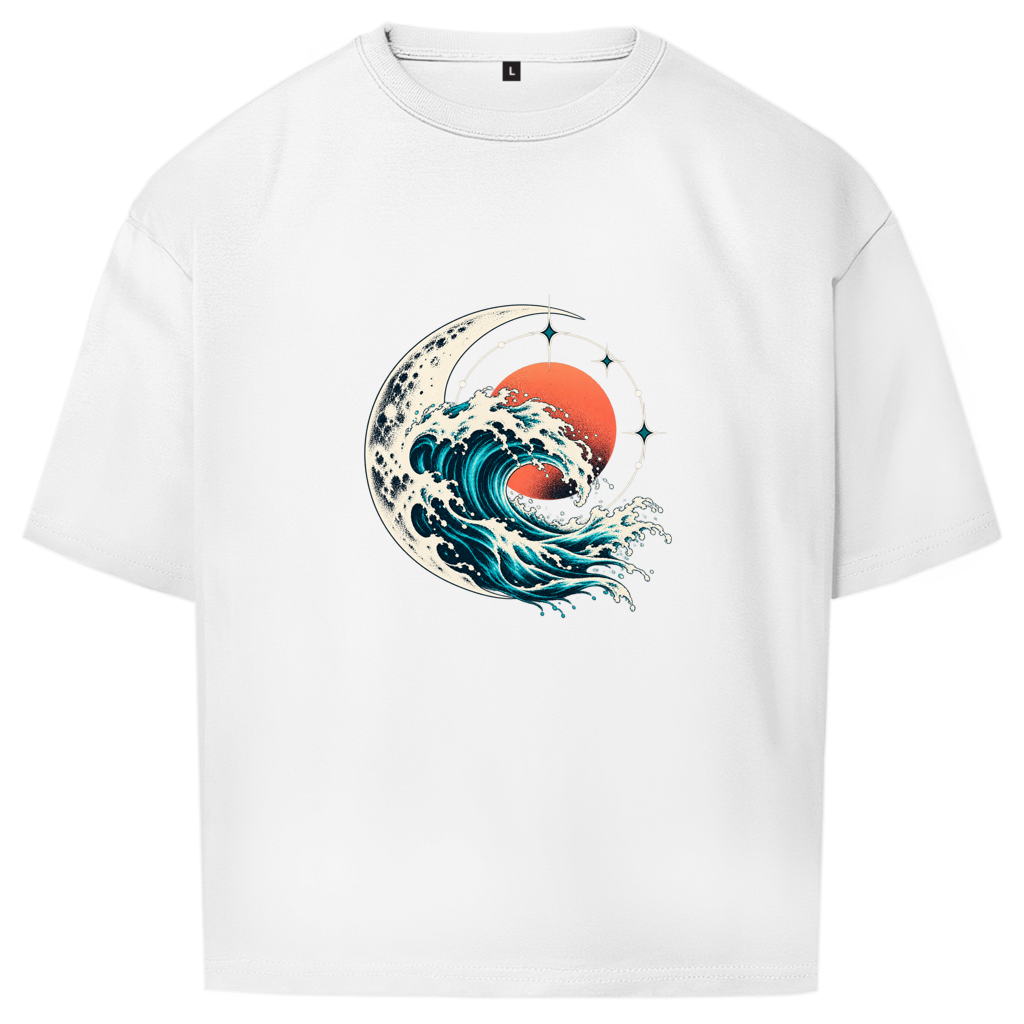 Unisex Oversize T-Shirt – Lunar Current | SANFAYA – Bild 2