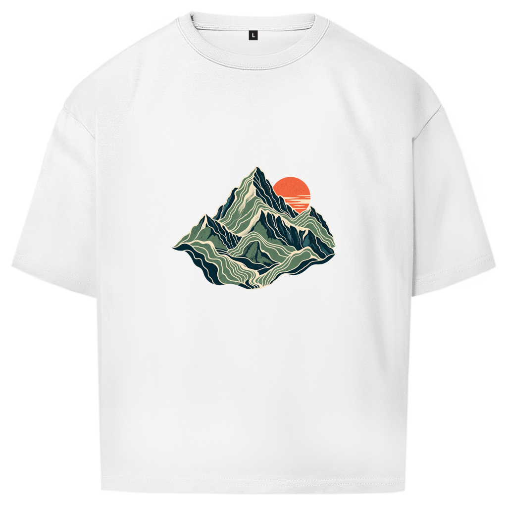 Anime topografico – T-shirt oversize per adolescenti | SANFAYA - immagine 2