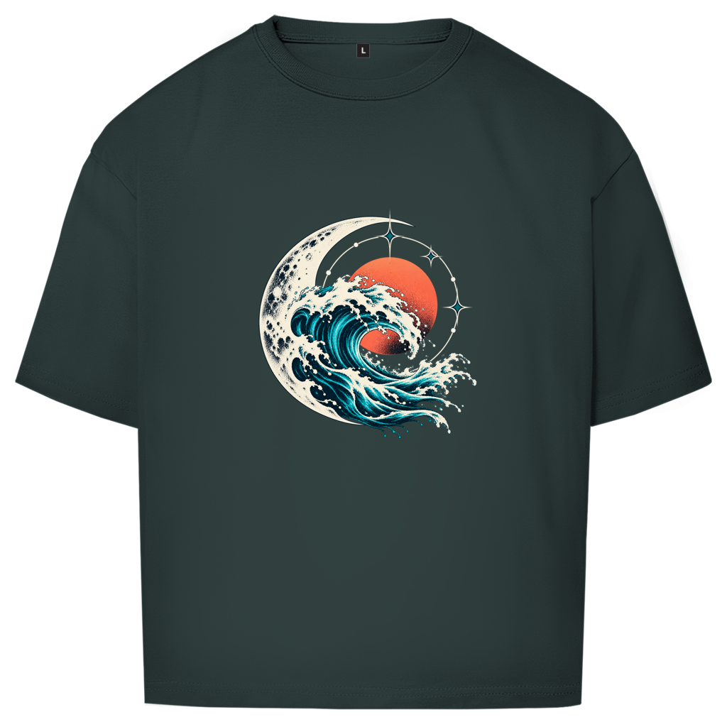 Unisex Oversize T-Shirt – Lunar Current | SANFAYA – Bild 3