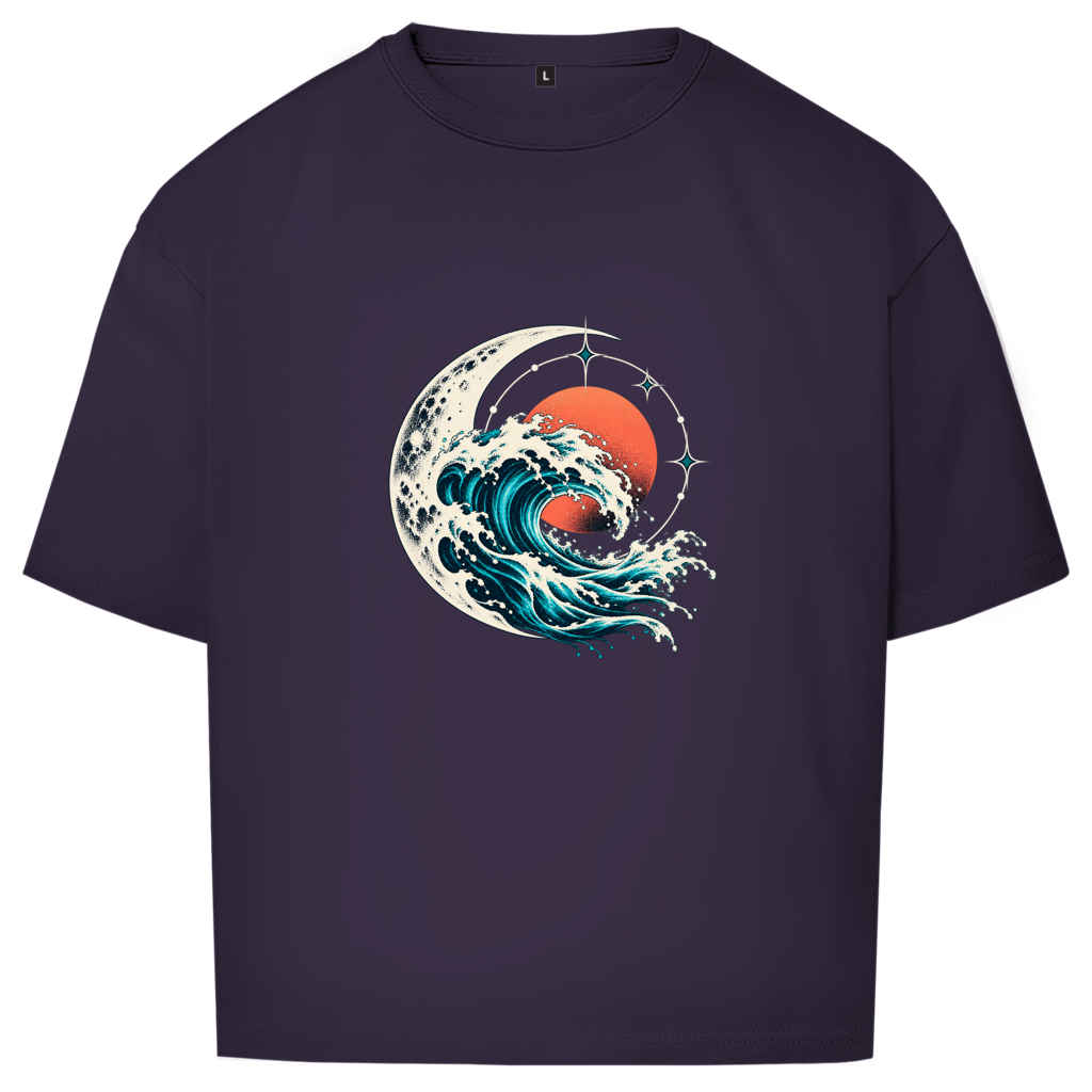 Unisex Oversize T-Shirt – Lunar Current | SANFAYA – Bild 6