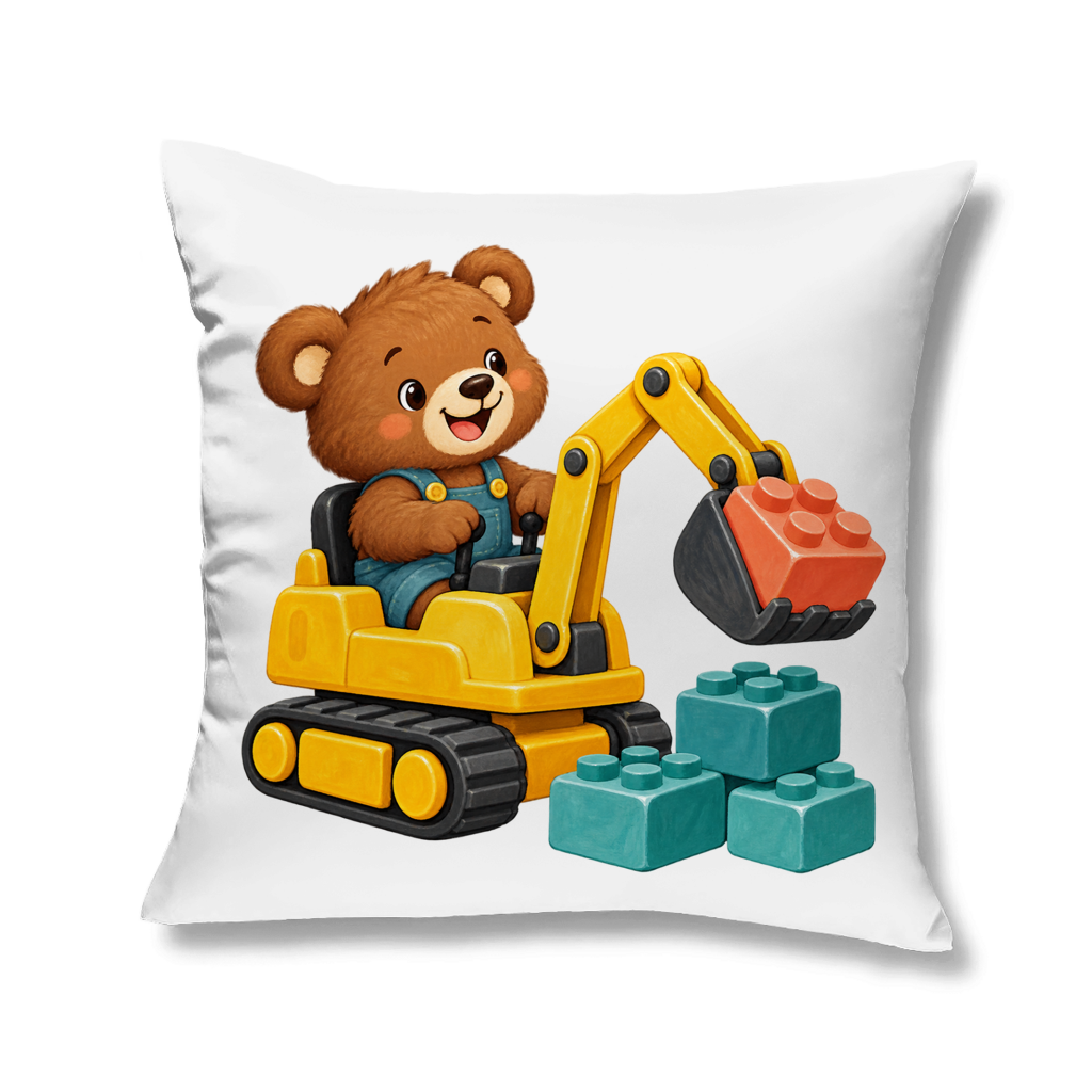Digger Bear – Cojín decorativo | SANFAYA