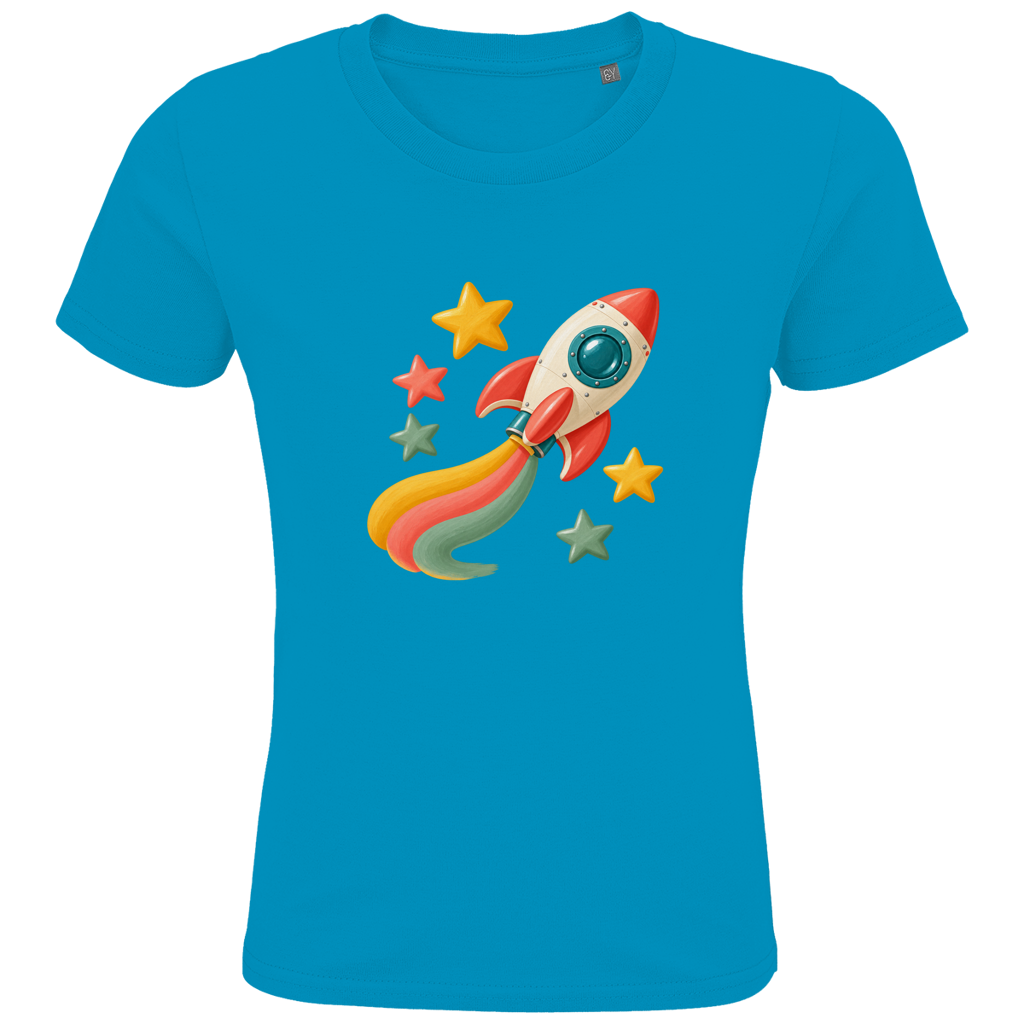 Rocket arc-en-ciel – T-shirt en coton bio pour enfants | SANFAYA – Image 2