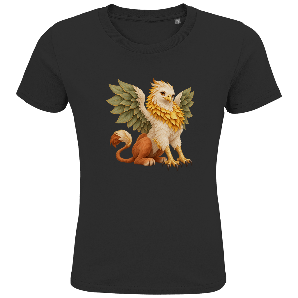 Zonnebloem Griffin – T-shirt van biologisch katoen voor kleuters | SANFAYA