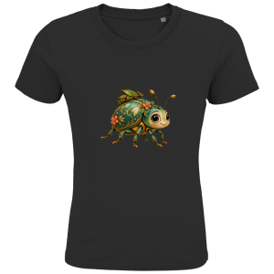 Langzaam is nog steeds vooruit Kever – T-shirt van biologisch katoen voor basisschoolkinderen | SANFAYA