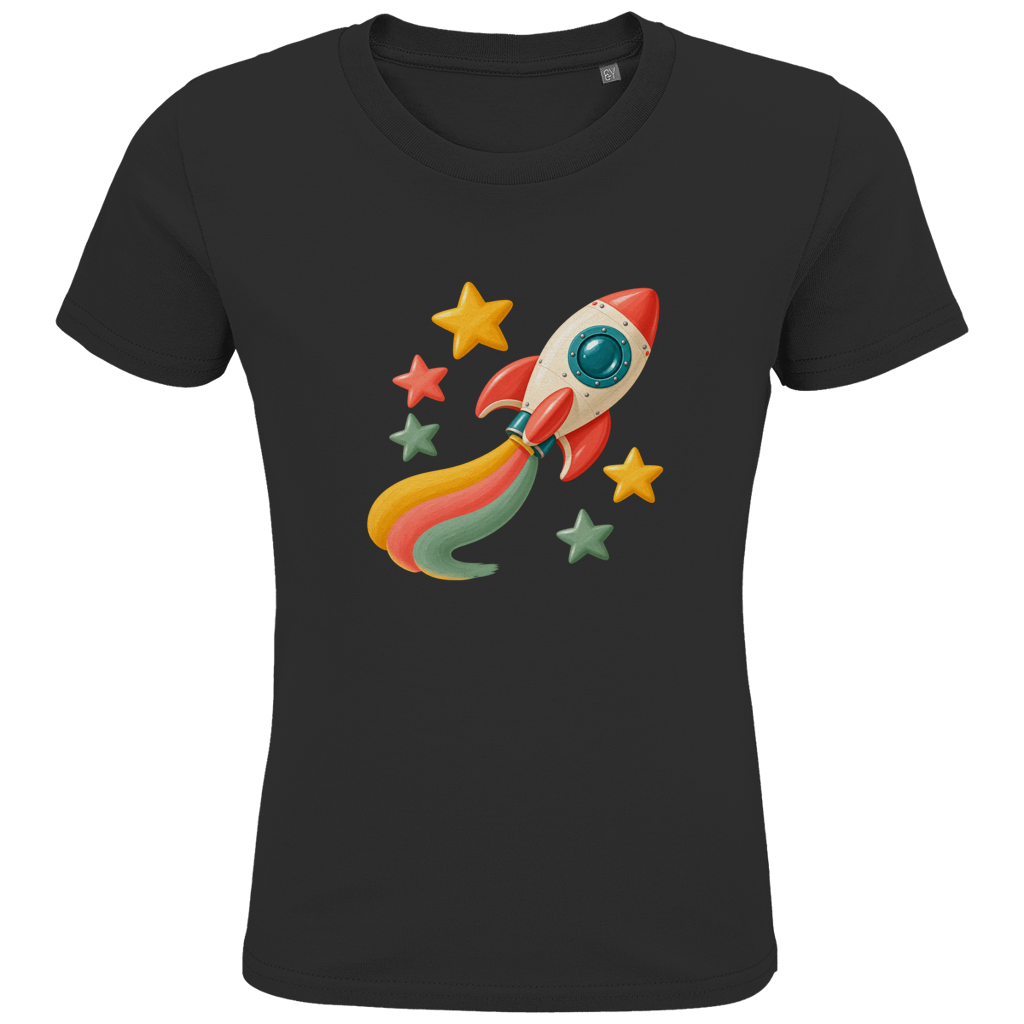 Rocket arc-en-ciel – T-shirt en coton bio pour enfants | SANFAYA