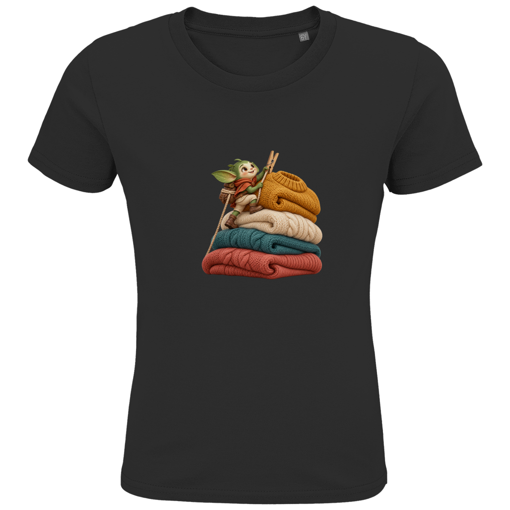 Conquistatore di montagna di lavanderia – T-shirt di cotone biologico per preadolescenti | SANFAYA