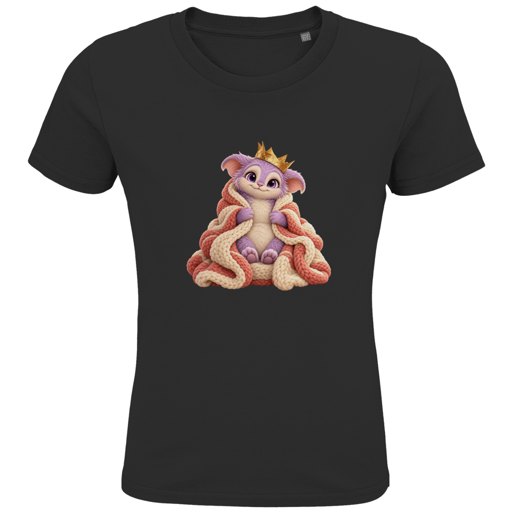 Koningin van gezellige dekens – T-shirt van biologisch katoen voor oudere kinderen | SANFAYA