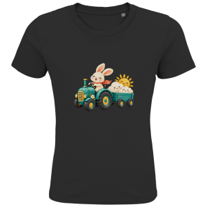 Tracteur de nuages – T-shirt en coton bio pour tout-petits | SANFAYA