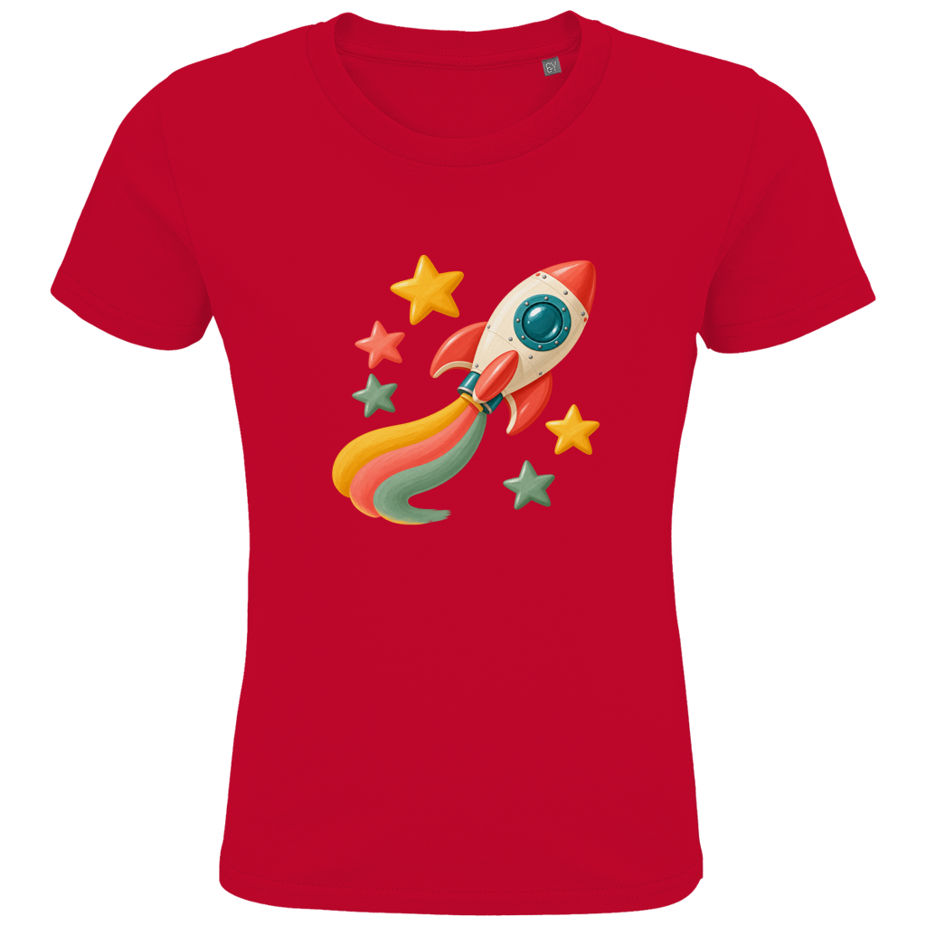 Rocket arc-en-ciel – T-shirt en coton bio pour enfants | SANFAYA – Image 5