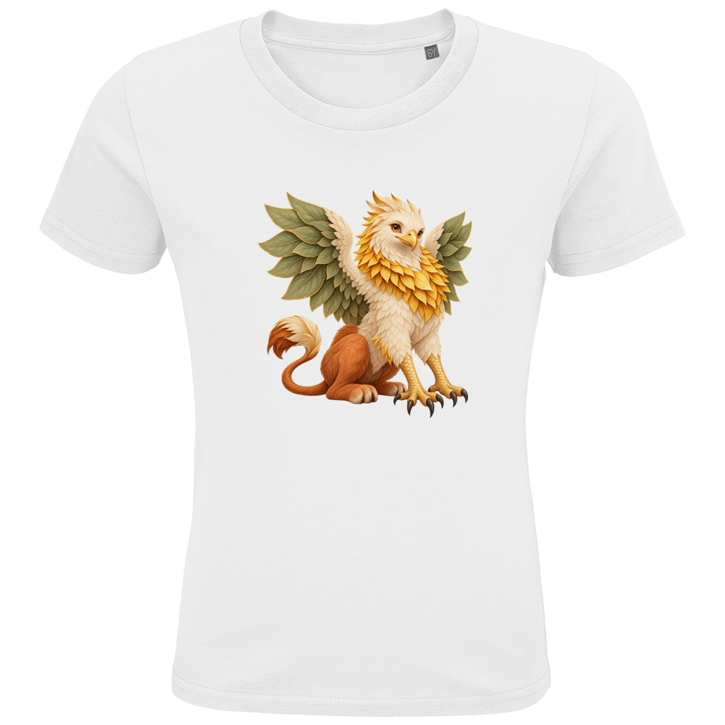 Zonnebloem Griffin – T-shirt van biologisch katoen voor kleuters | SANFAYA - Afbeelding 2