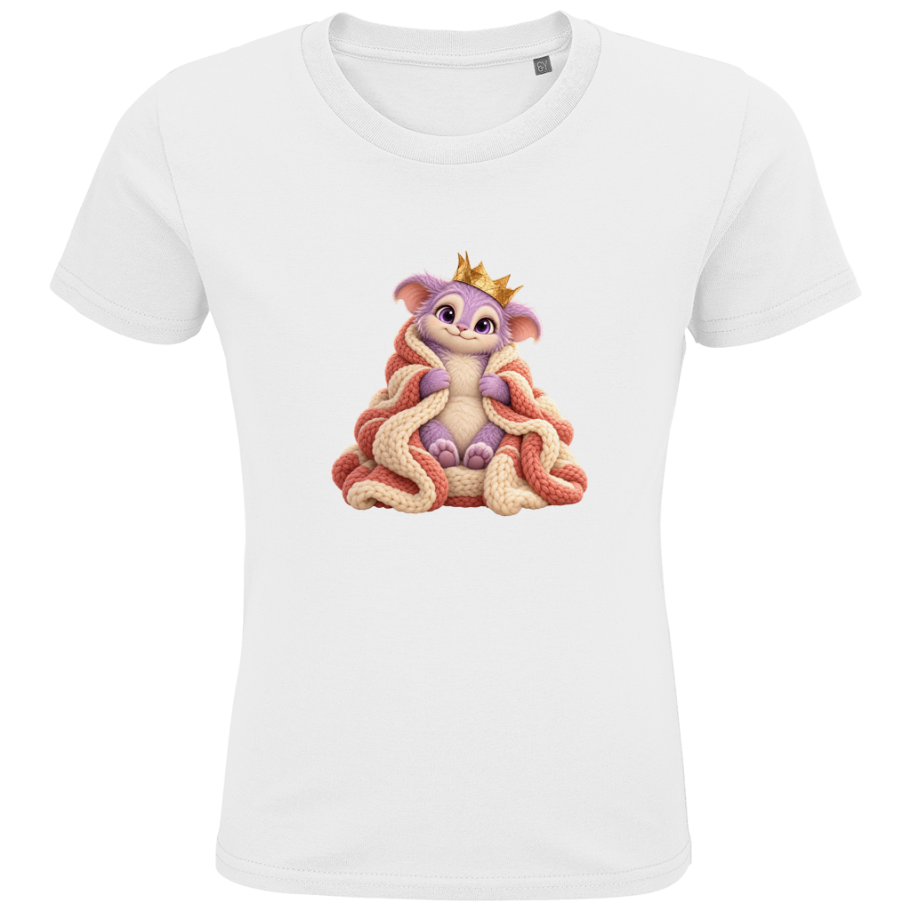 Koningin van gezellige dekens – T-shirt van biologisch katoen voor oudere kinderen | SANFAYA - Afbeelding 2