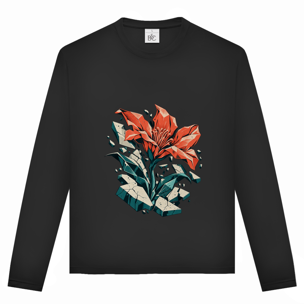 Betonbloei – Shirt met lange mouwen voor tieners | SANFAYA