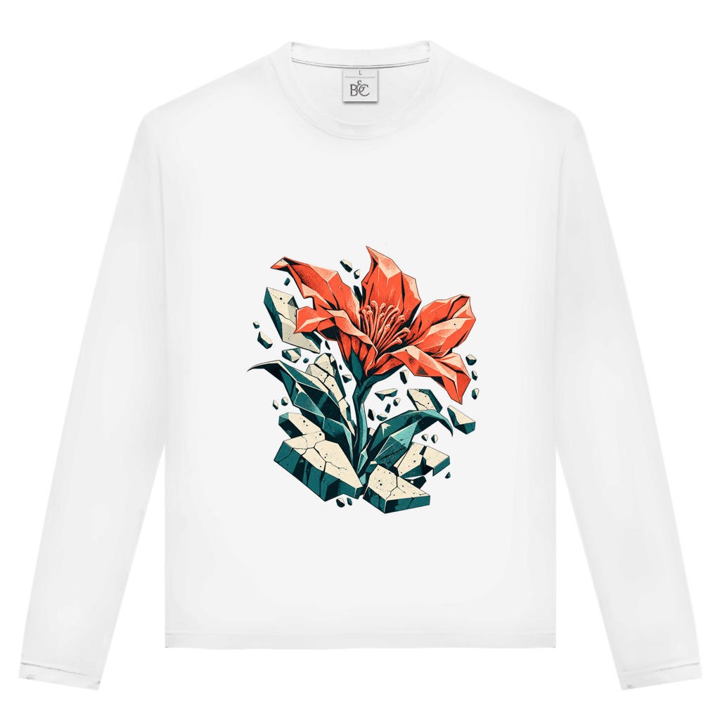 Betonbloei – Shirt met lange mouwen voor tieners | SANFAYA - Afbeelding 2