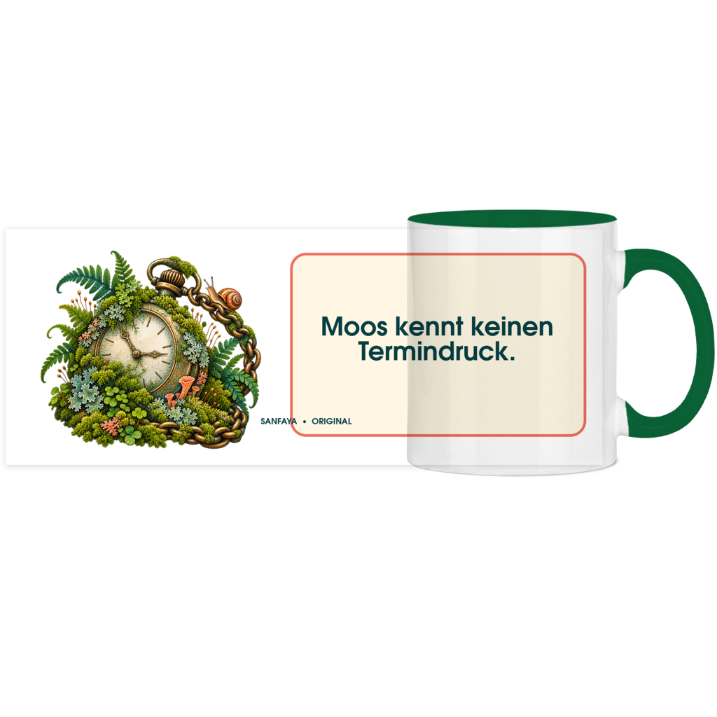 La mousse ne sait pas de date limite – Tasse panoramique bicolore – Image 5