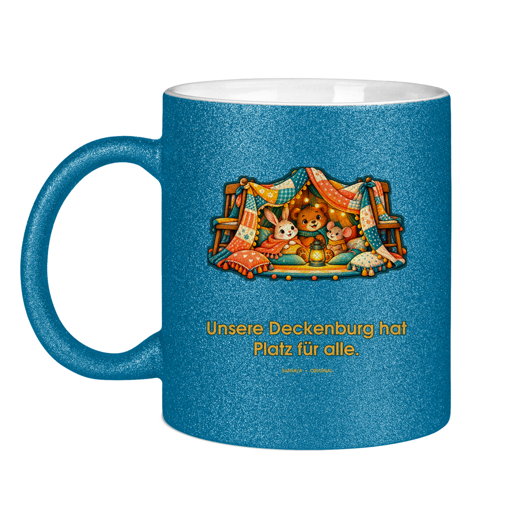 Notre couverture Fort a une chambre pour tout le monde – Tasse à paillettes