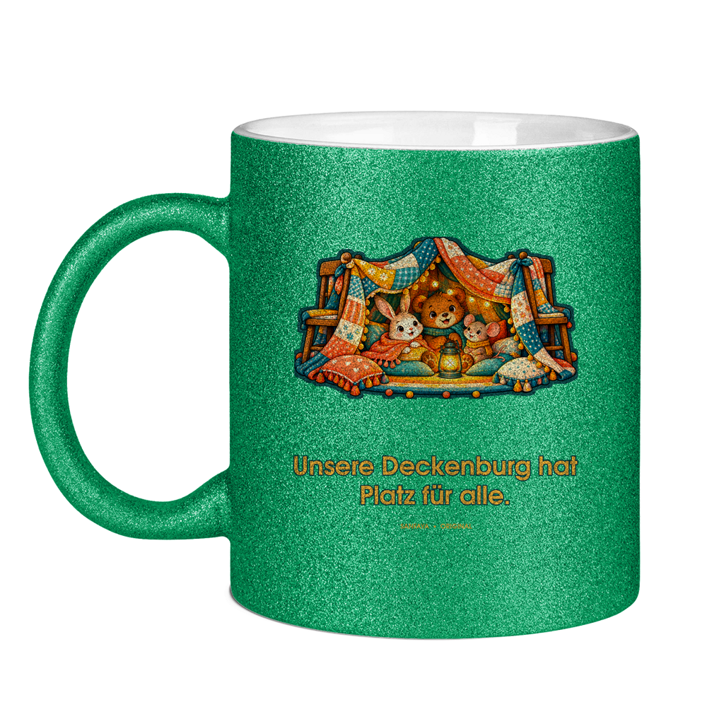 Notre couverture Fort a une chambre pour tout le monde – Tasse à paillettes – Image 2