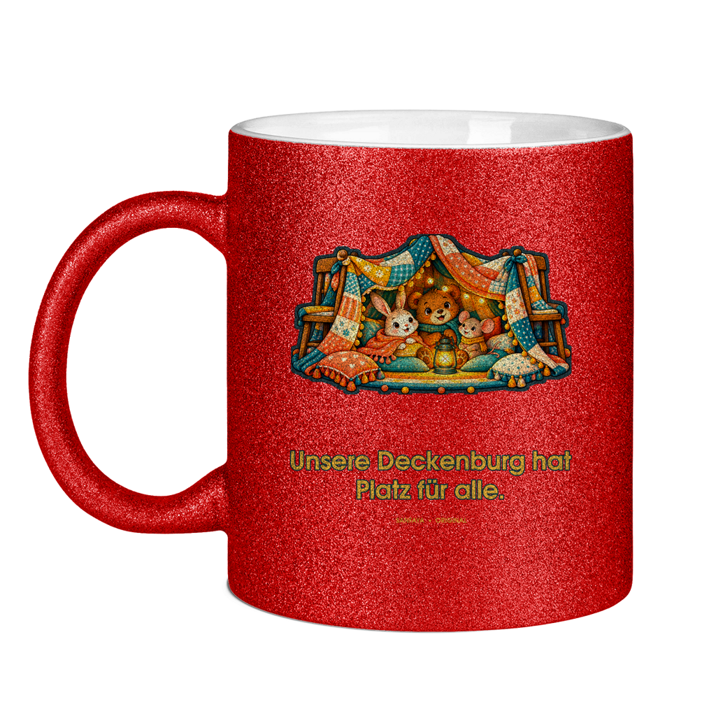 Notre couverture Fort a une chambre pour tout le monde – Tasse à paillettes – Image 4