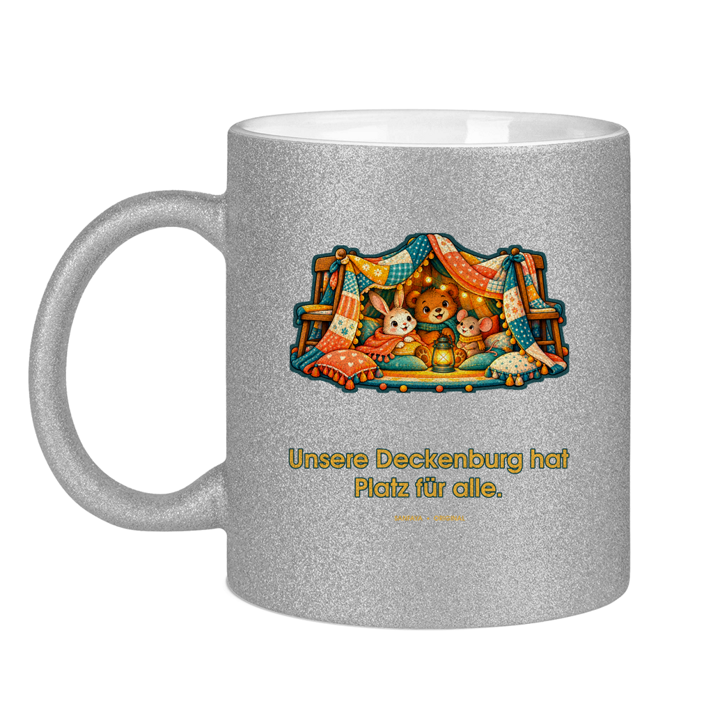 Notre couverture Fort a une chambre pour tout le monde – Tasse à paillettes – Image 9