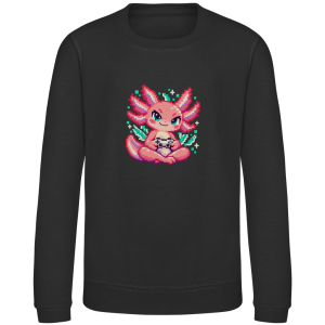 Pixel Axolotl – Sudadera para preadolescentes | SANFAYA
