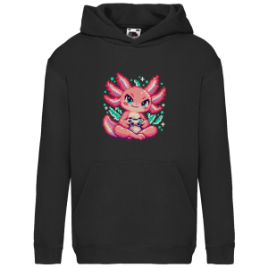 Pixel Axolotl – Sudadera con capucha para niños | SANFAYA