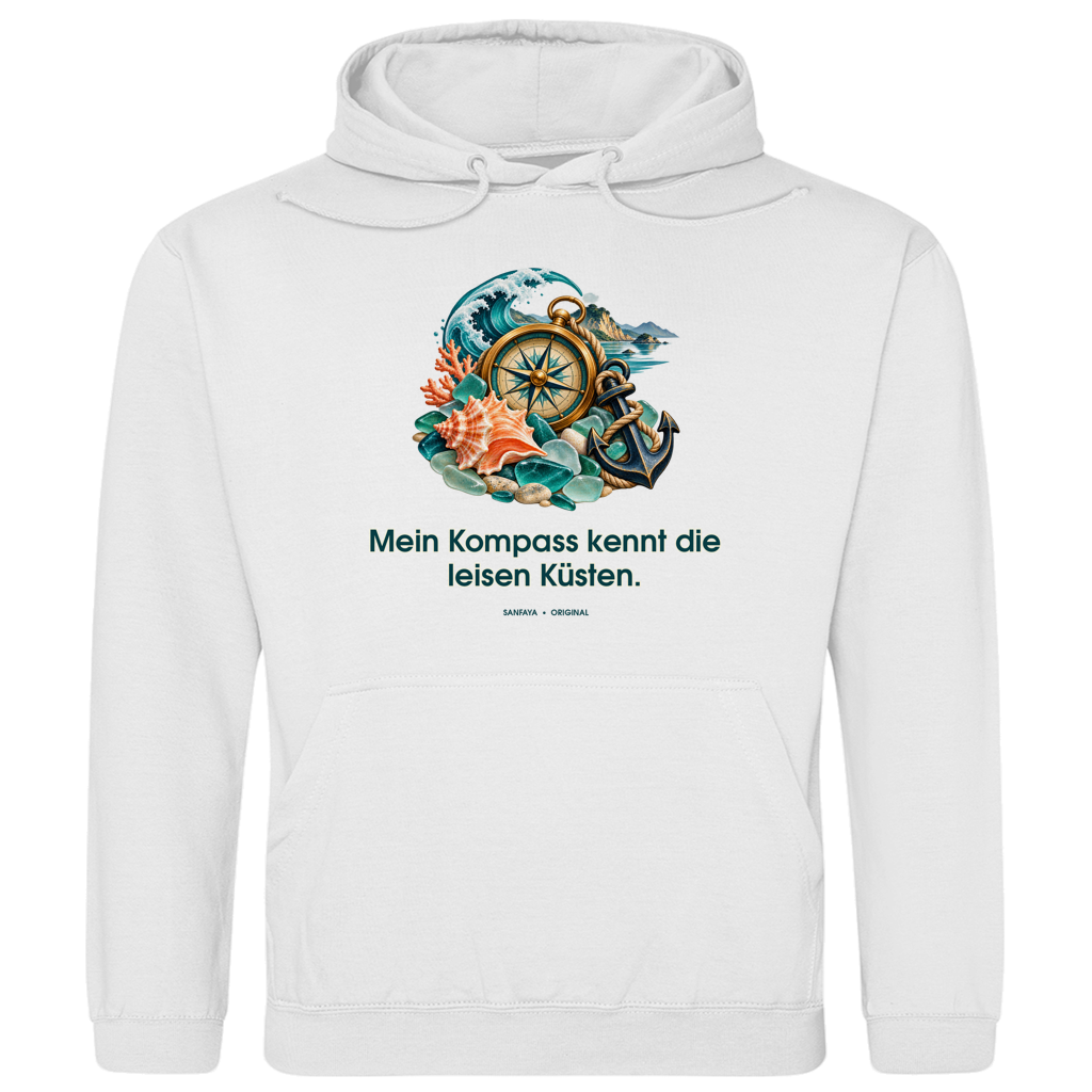 My Compass Knows the Quiet Shores – Men’s hoodie | SANFAYA