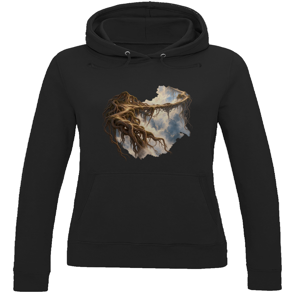 Fantasy 080 – Cloud e Root Bridge – Felpa con cappuccio da donna | SANFAYA