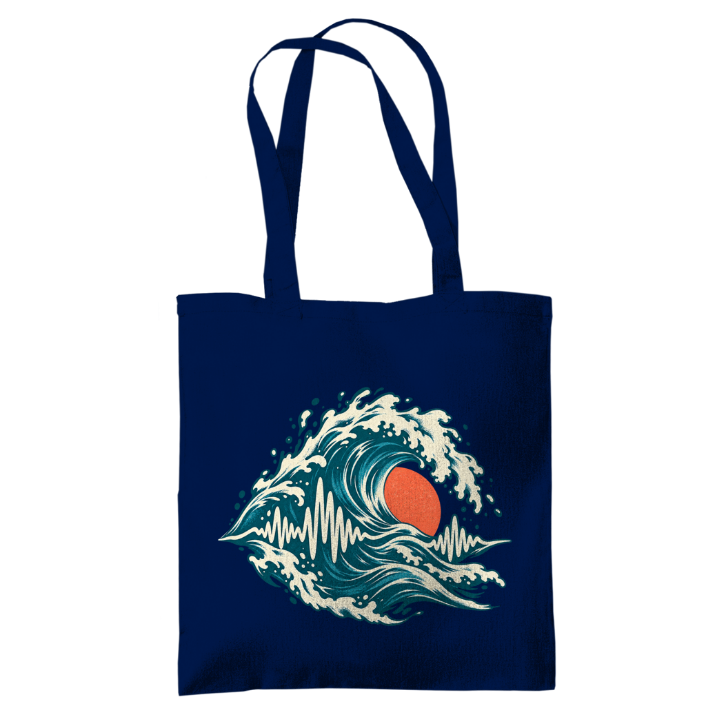 Baumwolltasche – Ocean Frequency | SANFAYA – Bild 2