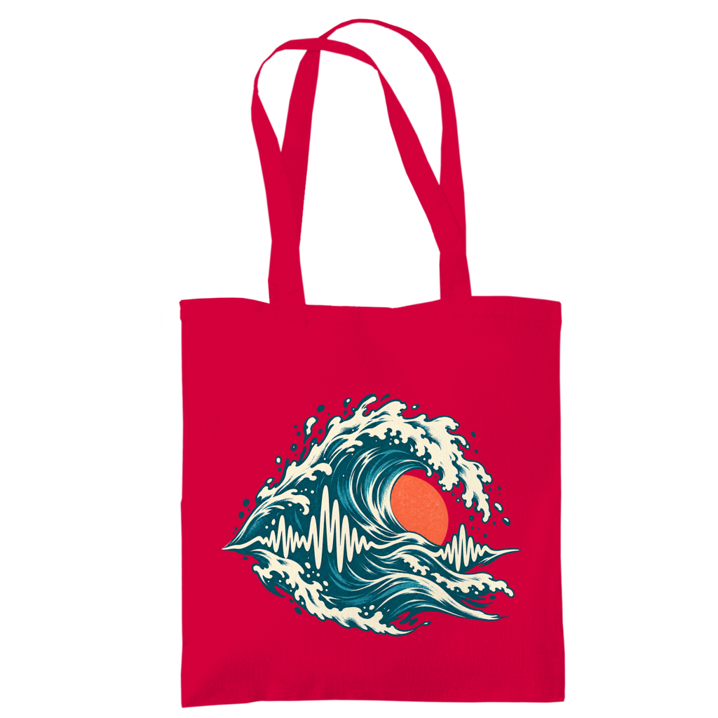 Baumwolltasche – Ocean Frequency | SANFAYA – Bild 4