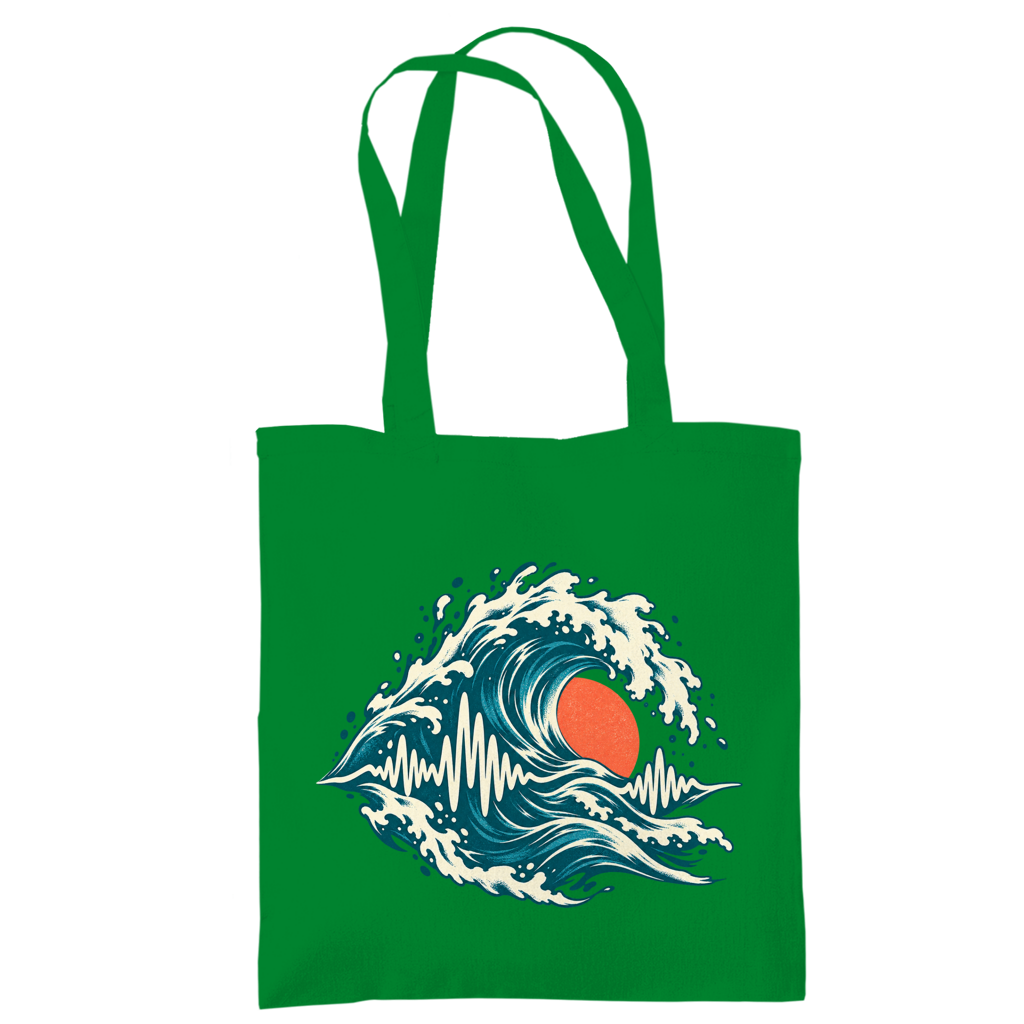 Baumwolltasche – Ocean Frequency | SANFAYA – Bild 5