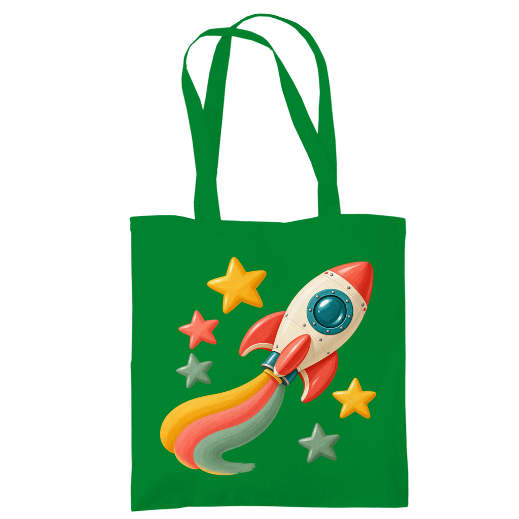 Rainbow Rocket – Cotton bag | SANFAYA - Image 5