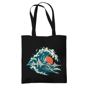 Baumwolltasche – Ocean Frequency | SANFAYA
