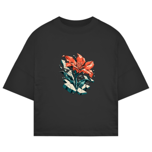 Fleur de béton – T-shirt oversize premium pour adolescents | SANFAYA