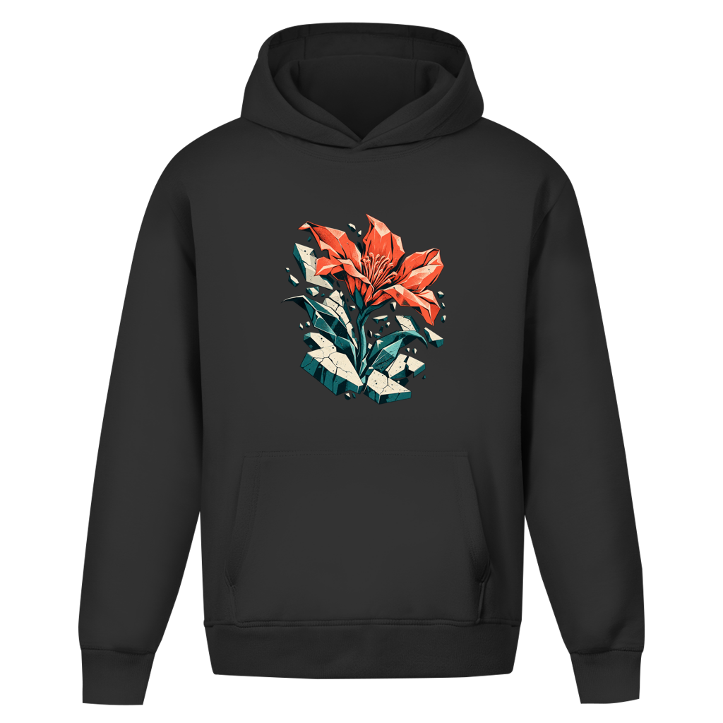 Concrete Bloom – Sudadera oversize con capucha sin cordones para adolescentes | SANFAYA - Imagen 2