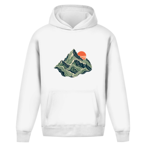 L'âme topographique – Sweat à capuche oversize sans cordons pour adolescents | SANFAYA