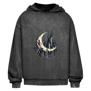 Después de horas – Sudadera oversize con capucha y acabado lavado para adolescentes | SANFAYA