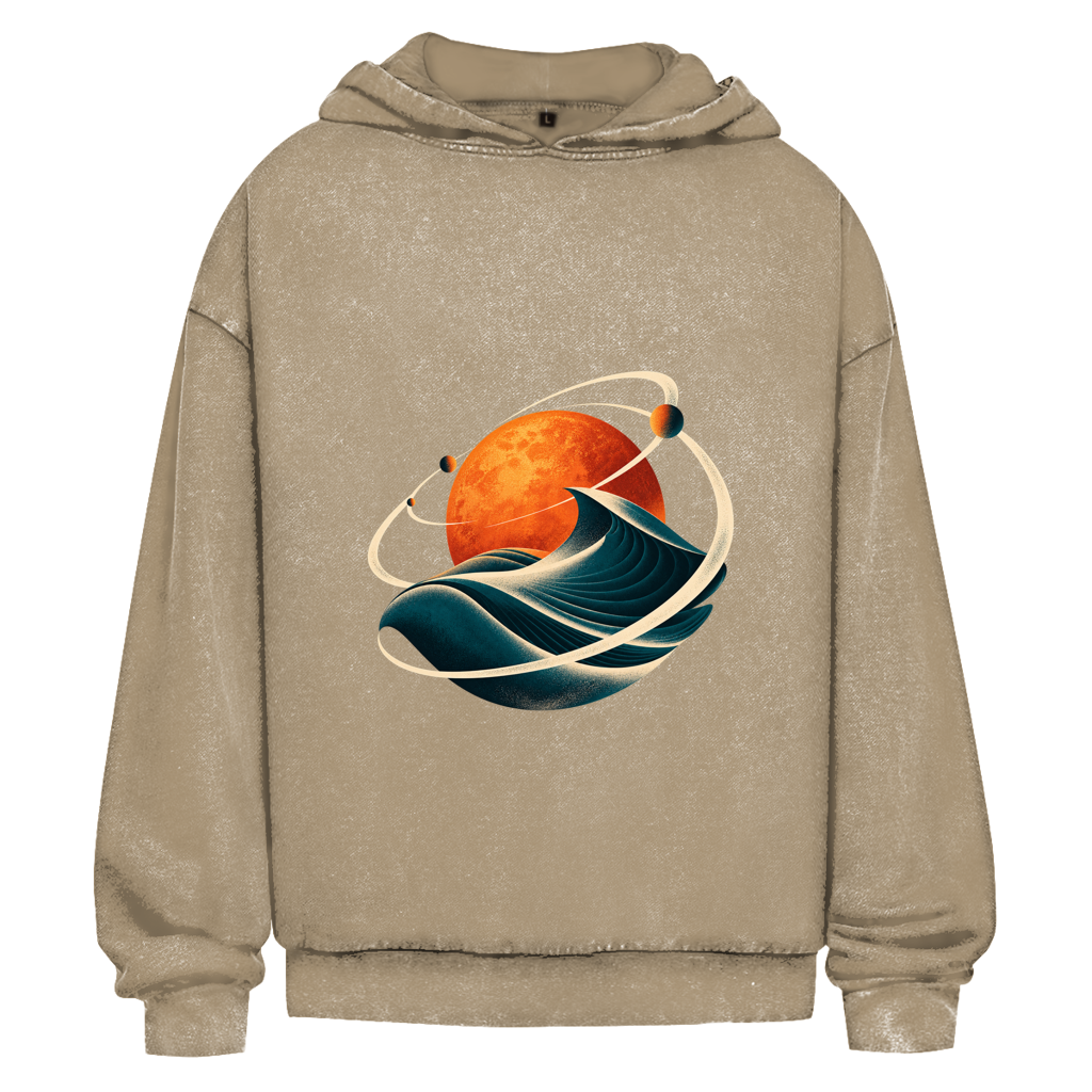 Zonnestroom – Oversized hoodie met gewassen effect voor tieners | SANFAYA - Afbeelding 2