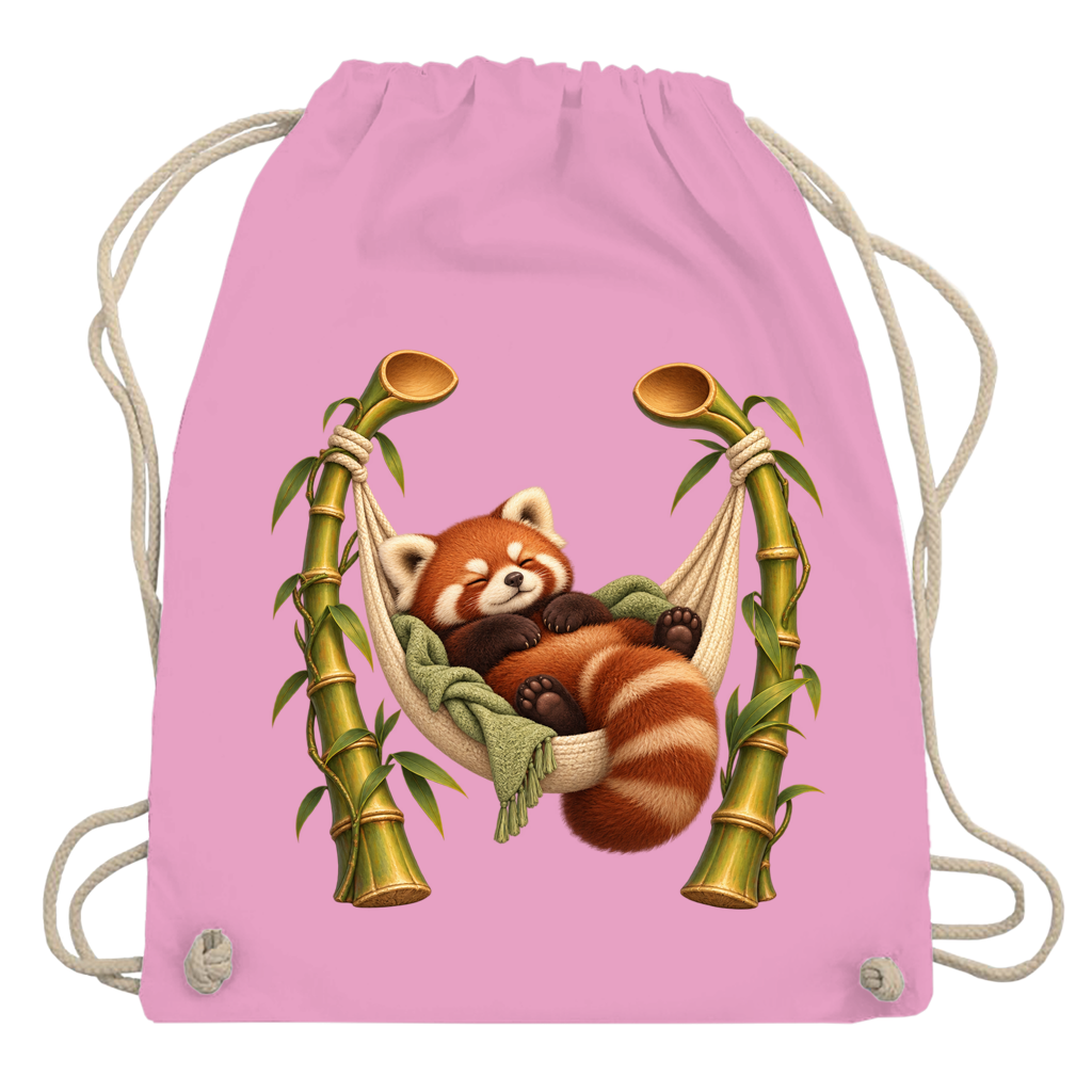 Pause Button Panda – Drawstring bag | SANFAYA - Image 4