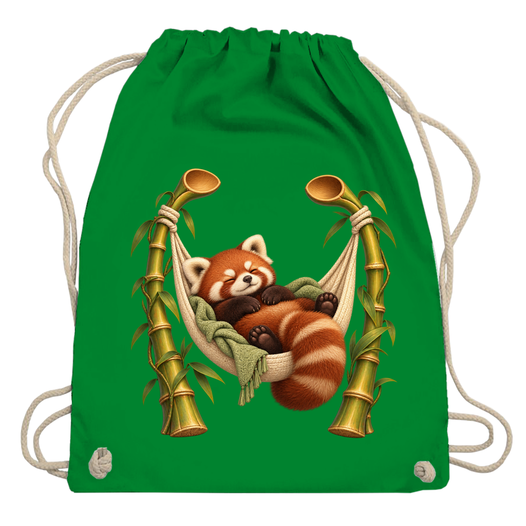 Pause Button Panda – Drawstring bag | SANFAYA - Image 5
